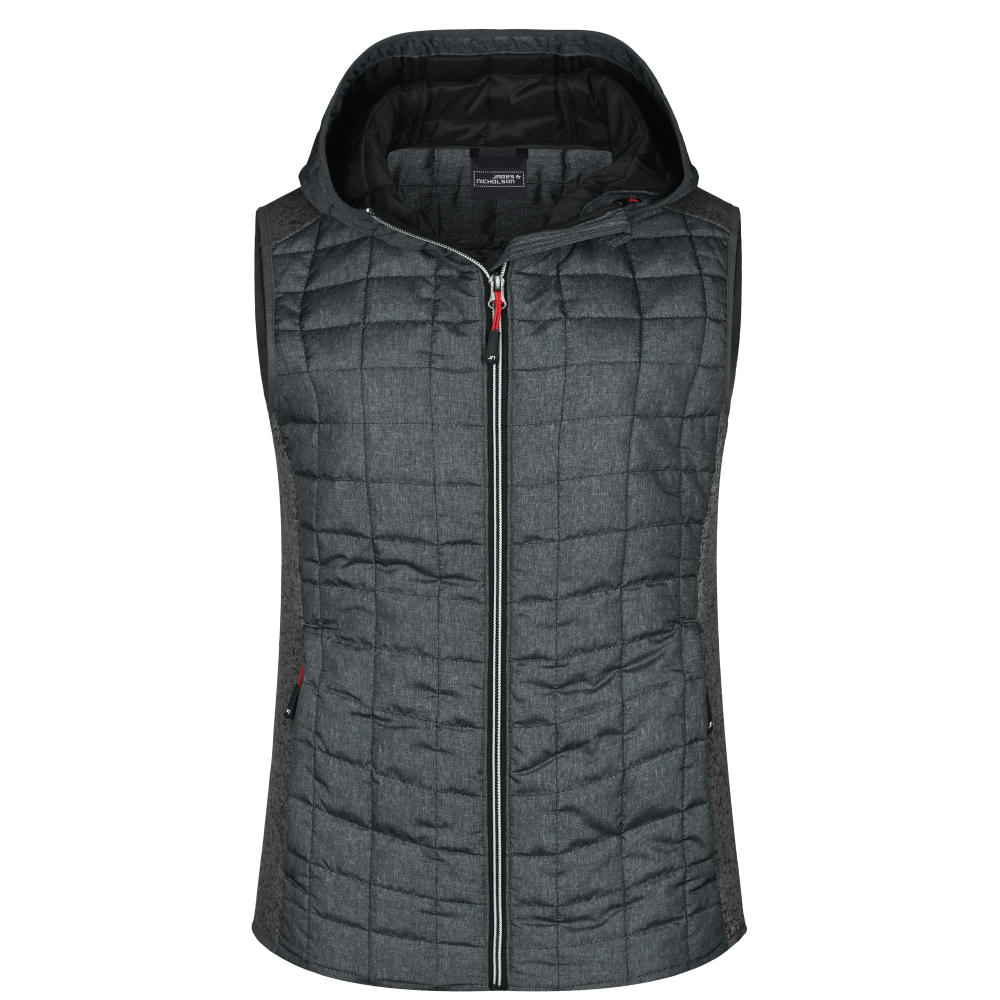 Ladies' Knitted Hybrid Vest - Weste im stylischen Materialmix Werbeartikel