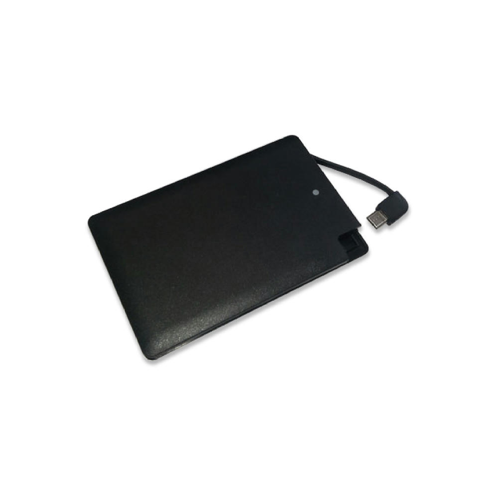 Powerbank PB-32 2500 mAh inkl. TYP-C Adapter Schwarz Werbeartikel