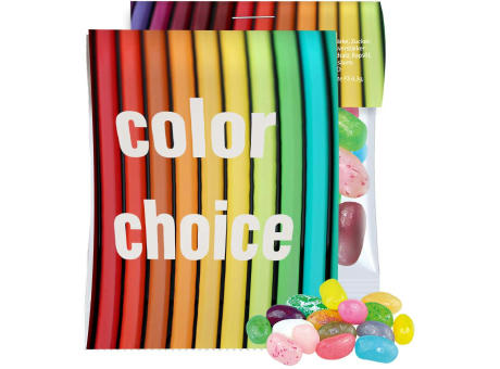 Jelly Beans süß-Mix, ca. 15g, Express Midi-Tüte mit Werbereiter Werbeartikel