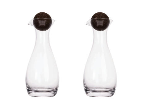 Product image Sagaform Nature Öl-/Essigkaraffen mit Korkstopfen 2-tlg. 300ml Werbeartikel