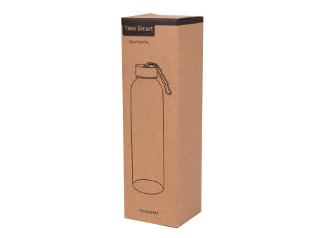 TAKE SMART - Glas-Trinkflasche bedrucken