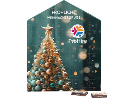 Täfelchen Adventskalender Haus Werbeartikel