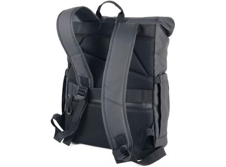 TROIKA Roll Top Rucksack TROIKA BLACK ROLL TOP Werbeartikel