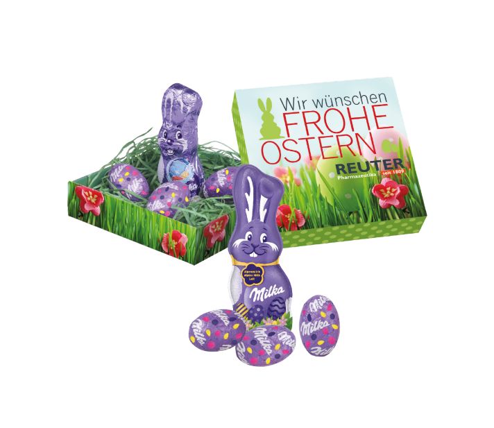 Osternest mit Schokolade von Milka Osternest mit Schokolade von Milka