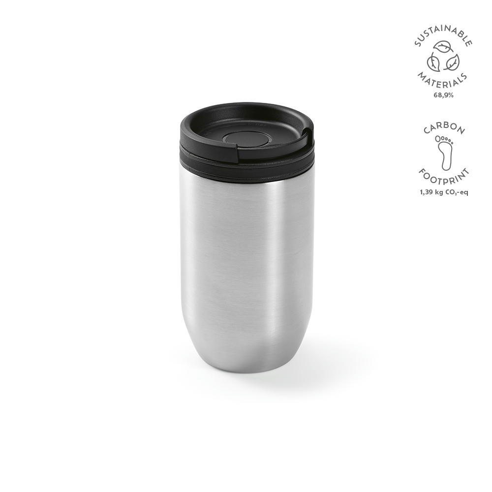 Product image Okavongo Reisebecher recy. Edelstahl 430 ml Werbeartikel