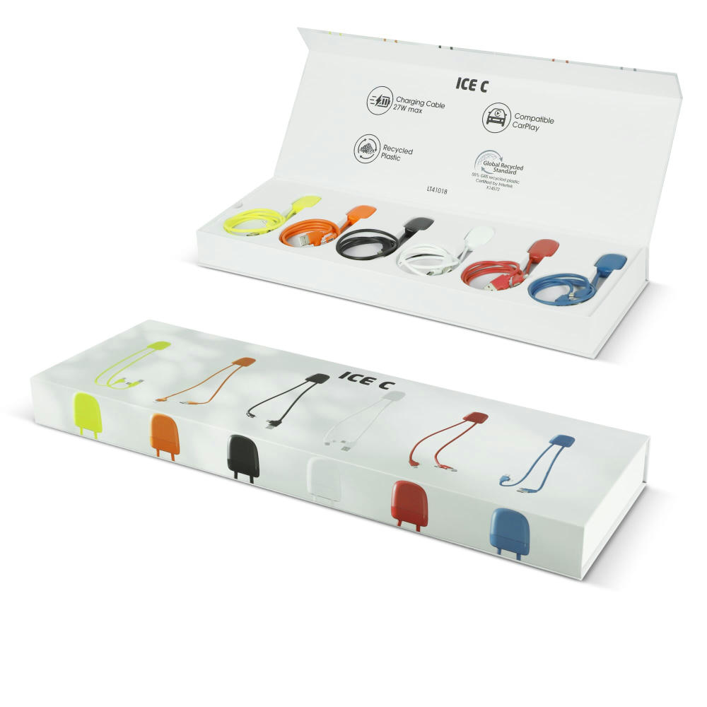 Xoopar Ice-C GRS Charging cable Präsentationsbox Werbeartikel
