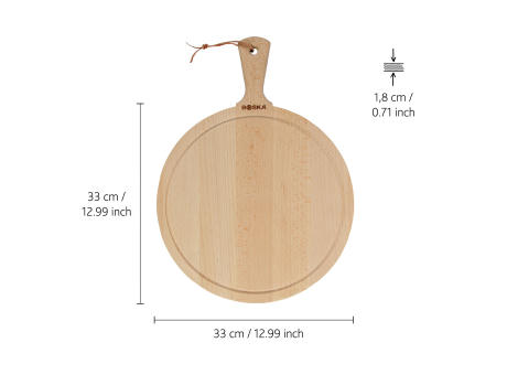 BOSKA Servierbrett Round Amigo L Werbeartikel