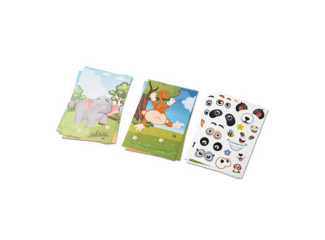 MADAGASCAR. Sticker-Set mit sechs Blättern Werbeartikel