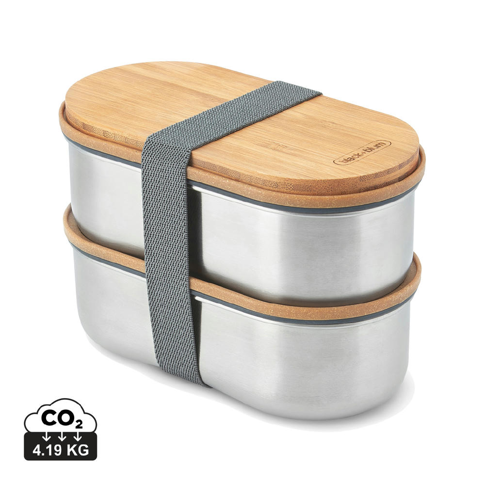 Product image Black+Blum Stainless Steel Double Bento Box Werbeartikel