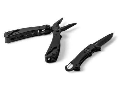 Schwarzes Aluminium-Multitool Ariane Werbeartikel