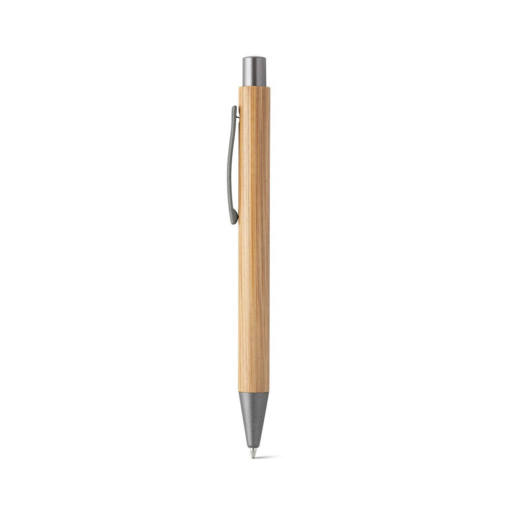 Product image ELLIOT. Kugelschauf aus Bambus mit Clip Werbeartikel