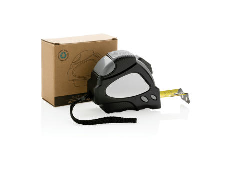 Auto-Stop-Maßband aus recyceltem Kunststoff, 8m/25mm bedrucken