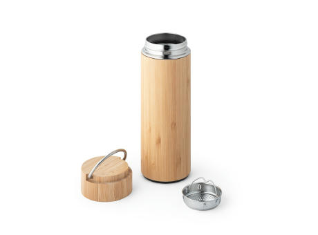 SOW. Thermoskanne aus Bambus und Edelstahl 440 ml Werbeartikel