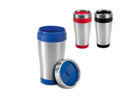 BATUM. Reisebecher aus Edelstahl und PP, 420 ml bedrucken