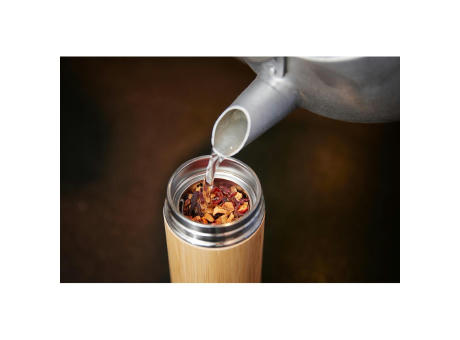 Vakuum Flasche "Bambus", small Werbeartikel