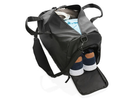 Fashion schwarze Wochenendtasche, PVC-frei bedrucken