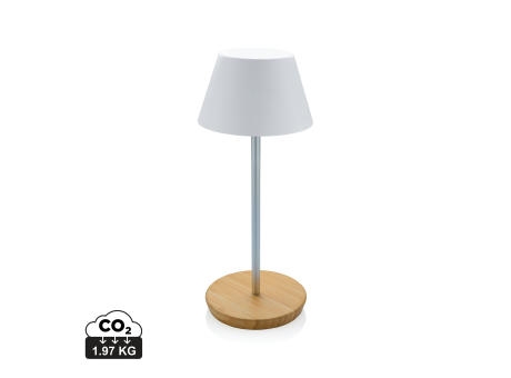 Pure Glow USB-Tischleuchte aus RCS recyceltem Kunststoff Werbeartikel