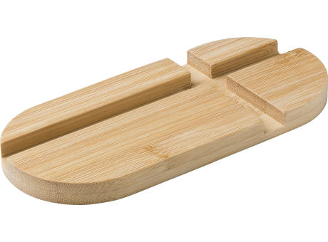 Handy- und Tablet-Halter aus Bambus Eamon Werbeartikel