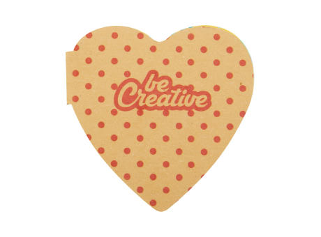 Individuelle Haftnotizen CreaStick Heart Eco Werbeartikel