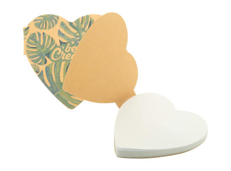 Product image Individuelle Haftnotizen CreaStick Heart Eco Werbeartikel