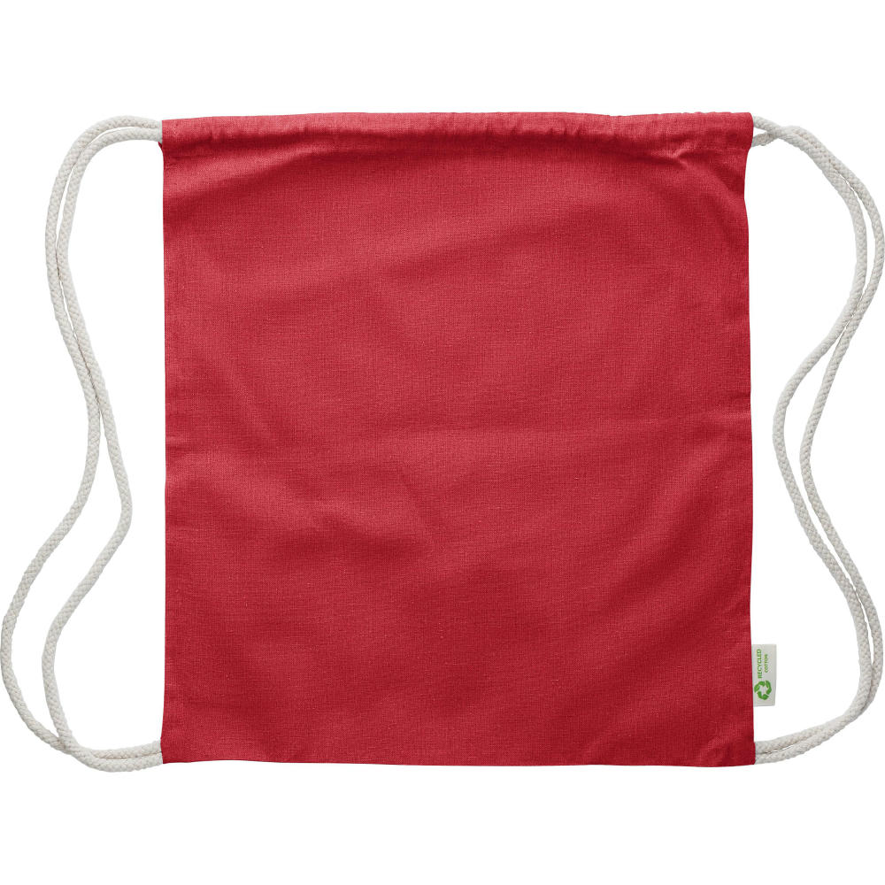 Product image Kordelzugtasche aus recycelter Baumwolle Joy Werbeartikel