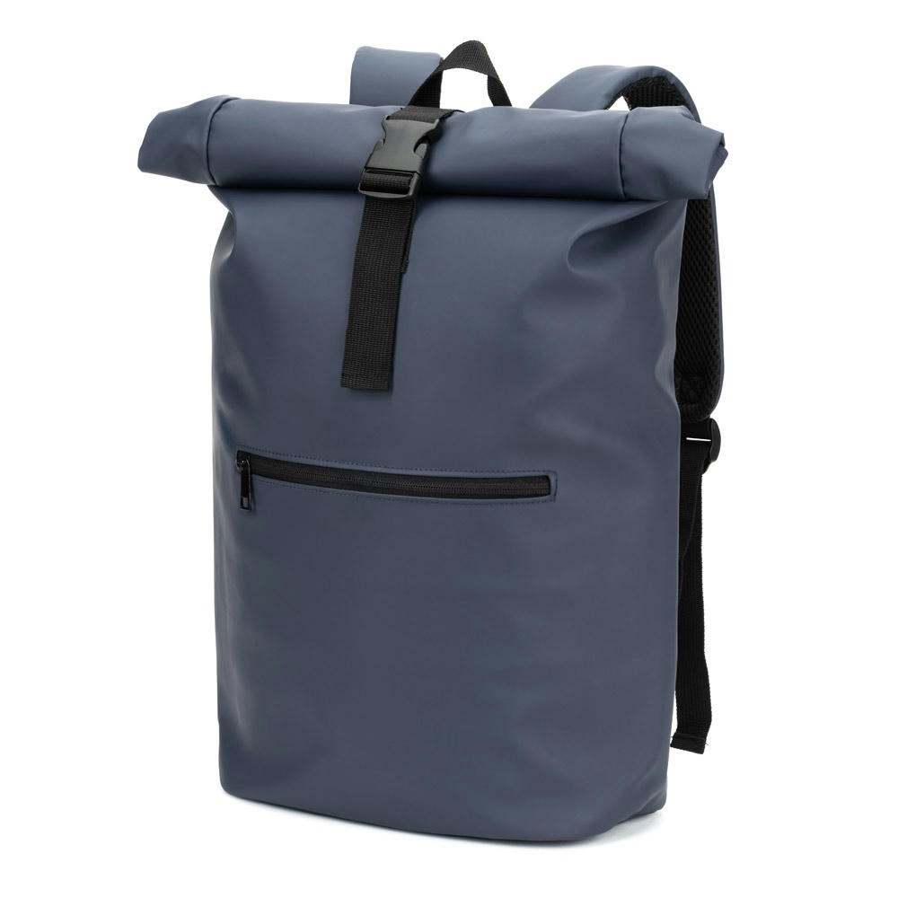 PORTLAND. Roll-Top-Rucksack aus PU mit Laptopfach, 16“ Werbeartikel