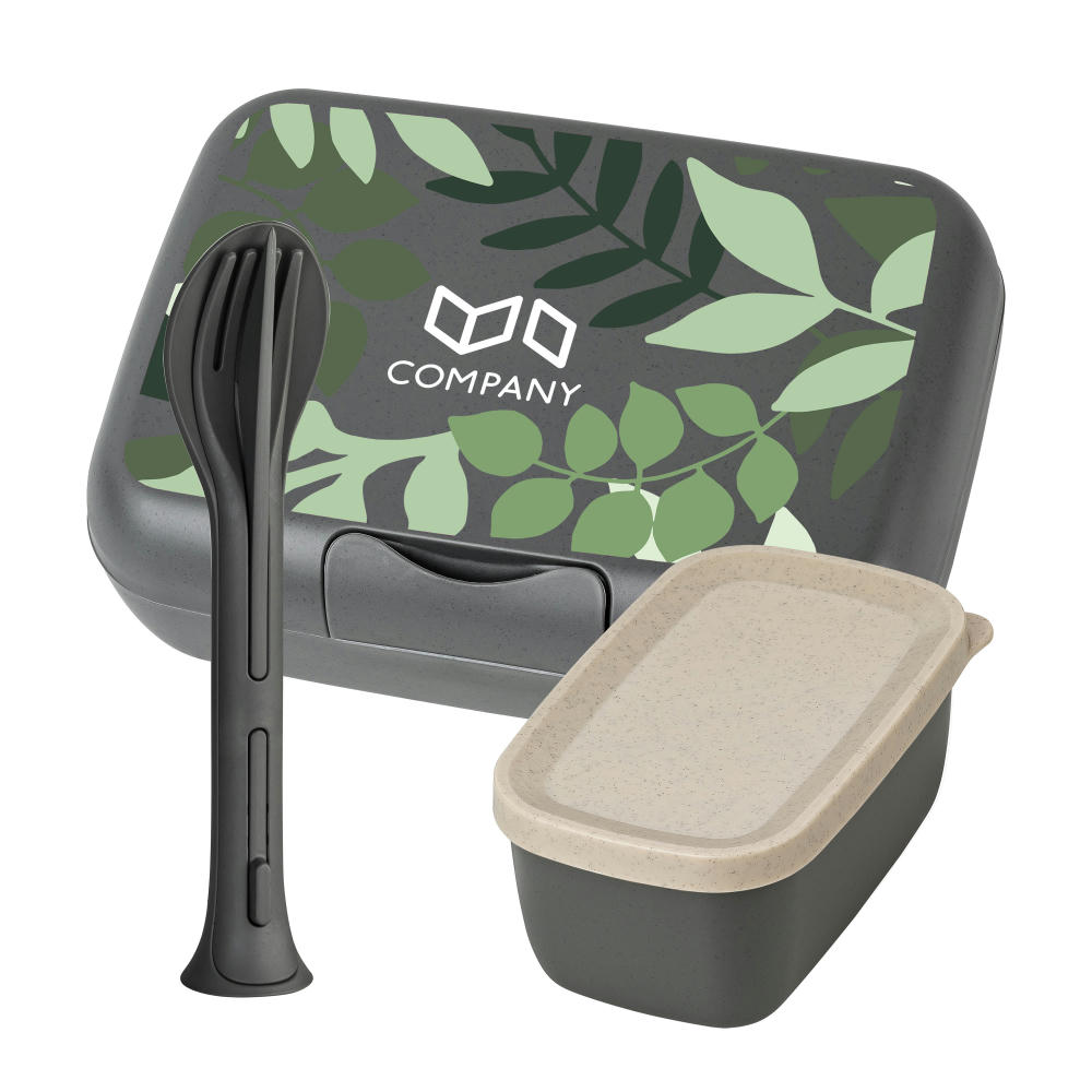 Koziol CANDY READY Lunchbox-Set + Besteck-Set Werbeartikel