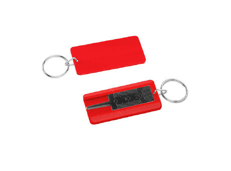 Prüfer schwarz, Gehäuse rot