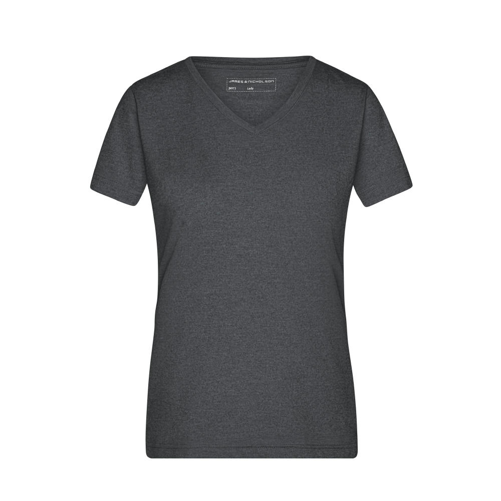 Ladies' Heather T-Shirt - Modisches T-Shirt mit V-Ausschnitt Werbeartikel