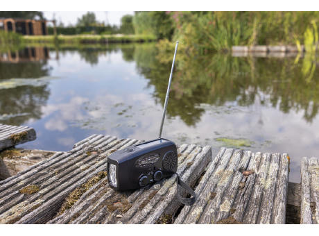 RescueWave Notfallradio aus RCS recyceltem Kunststoff Werbeartikel