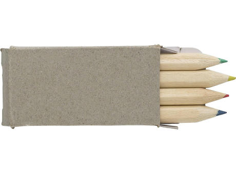 Product image Mini-Buntstift Set aus Holz Kai Werbeartikel