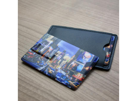 Leather Pouch for USB Stick Credit Card bedrucken