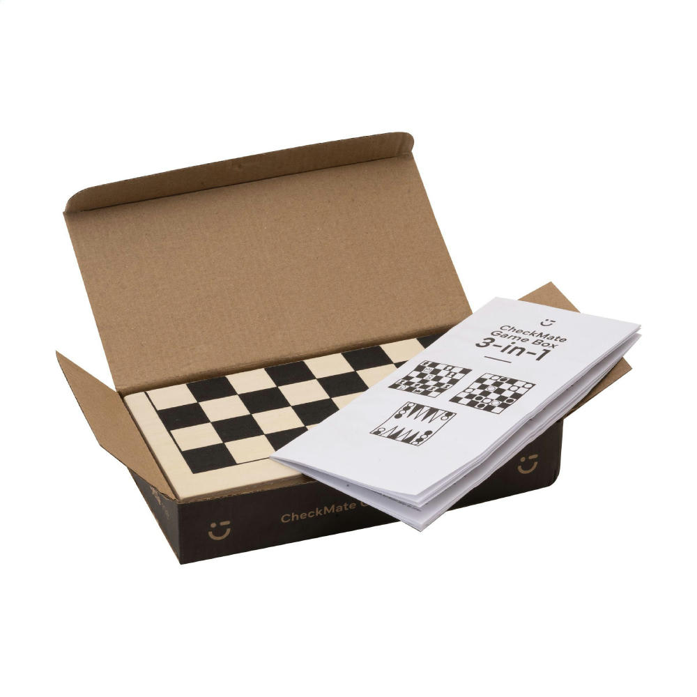 CheckMate Game Box 3-in-1 Spiel Werbeartikel