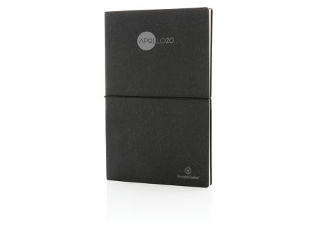 A5 Notizbuch aus GRS recyceltem Leder bedrucken