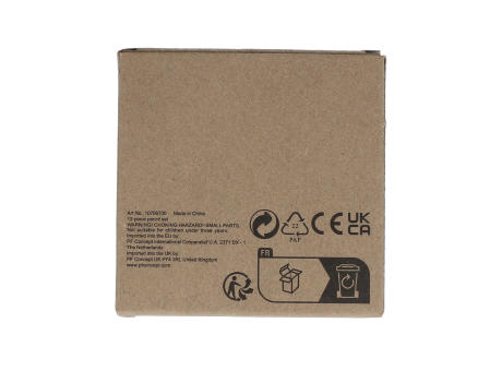 12 Buntstifte in Kraftbox bedrucken