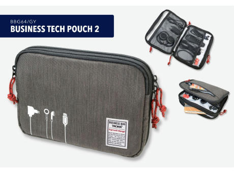 TROIKA Kabeltasche BUSINESS TECH POUCH 2 Werbeartikel