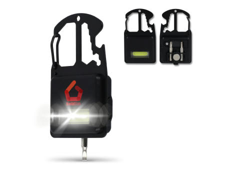 Kompaktes Multitool aus R-ABS &amp; Metall 7 Funktionen Werbeartikel