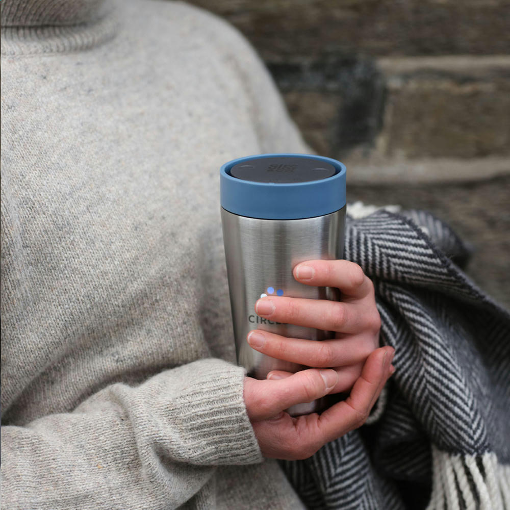 Circular&Co Recycled Stainless Steel Coffee Cup 340 ml Werbeartikel