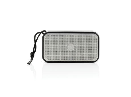 Swiss Peak 10W Basslautsprecher aus recyceltem Aluminium Werbeartikel