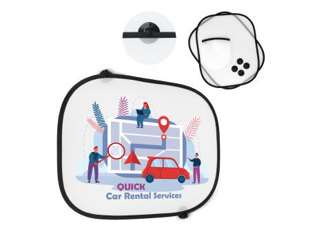Sonnenblende, 2er-Set mit Etui Sublimation Werbeartikel