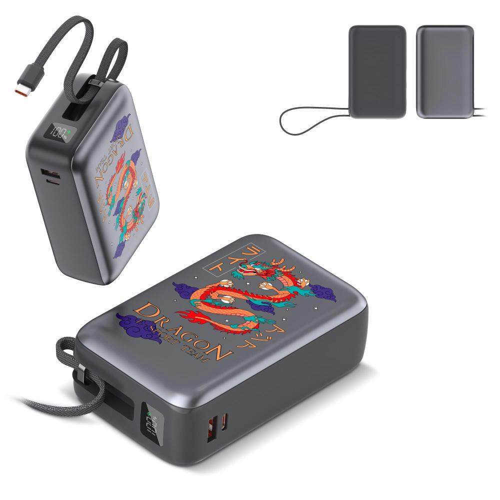 Product image Nova Laptop 65W Powerbank mit integriertem USB-C-Kabel 30000 mAh Werbeartikel