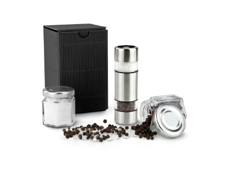 Product image Geschenkset / Präsenteset: Salz & Pfeffer im Miniformat, schwarze Verpackung Werbeartikel