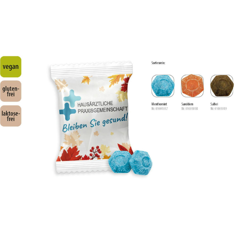 Product image Hustenbonbon Duopack Werbetüte, 2 Stück, Inhalt: Hustenbonbon Salbei Werbeartikel