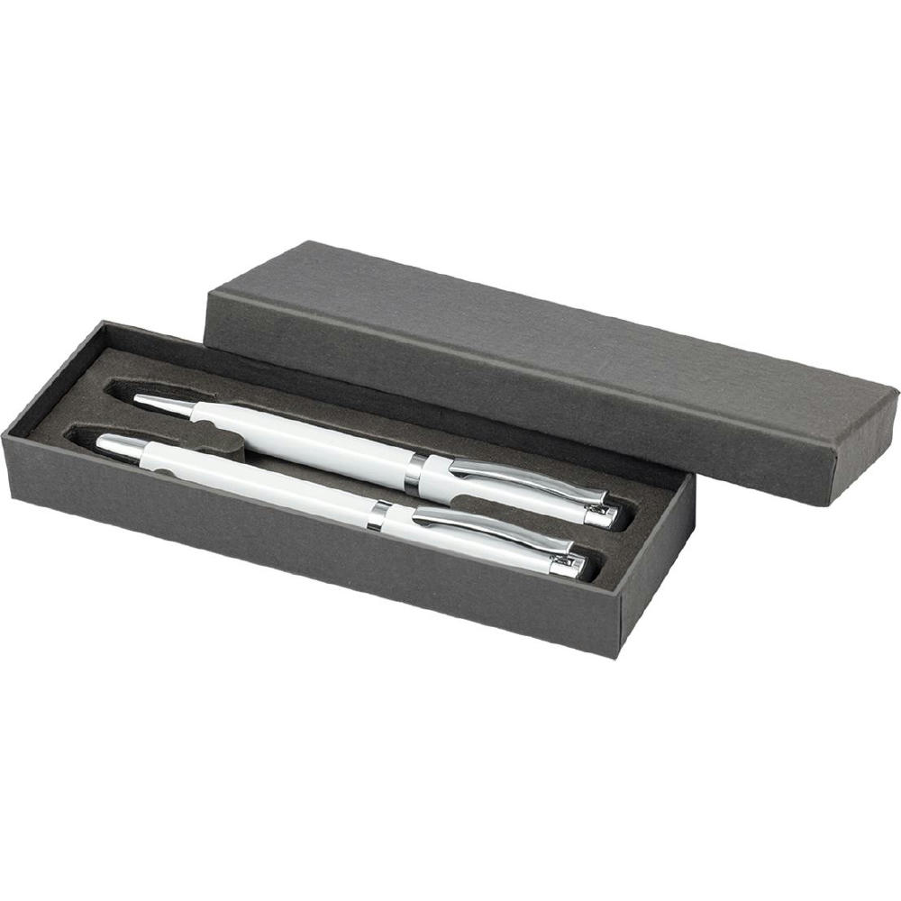 Product image Schreib-Set FORTUNA WEIß, incl. 2-er Pen-Box Werbeartikel