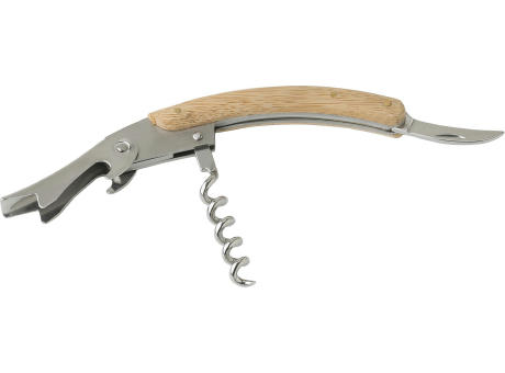 Kellnermesser mit Bambusverkleidung Lenny Werbeartikel