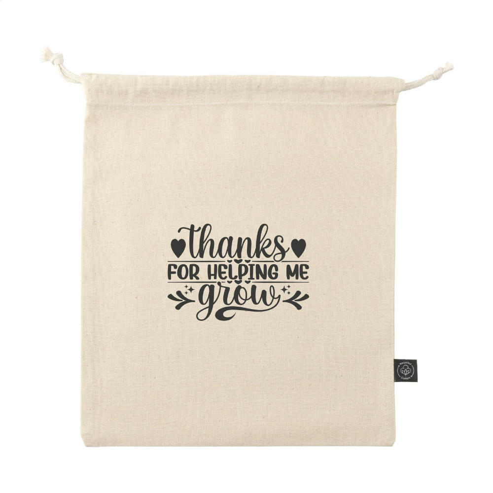 Gift Pouch Naturel GRS Recycled Cotton (150 g/m²) M Werbeartikel