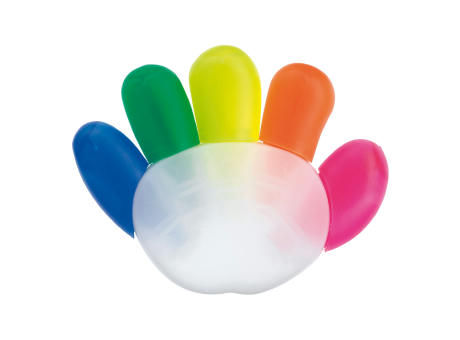 Textmarker Hand bedrucken