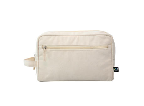 Product image Fairtrade Kosmetikbeutel Khloe natur bedrucken