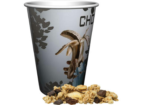 Müsli Knusper Banane-Schoko, ca. 50g, Snackbecher Maxi Werbeartikel