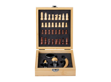 Schachspiel/Weinset Kaspar Werbeartikel